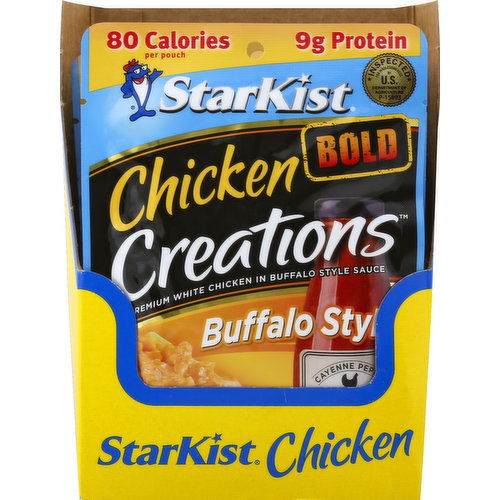 StarKist Chicken in Sauce, Premium, White, Buffalo Style, Bold