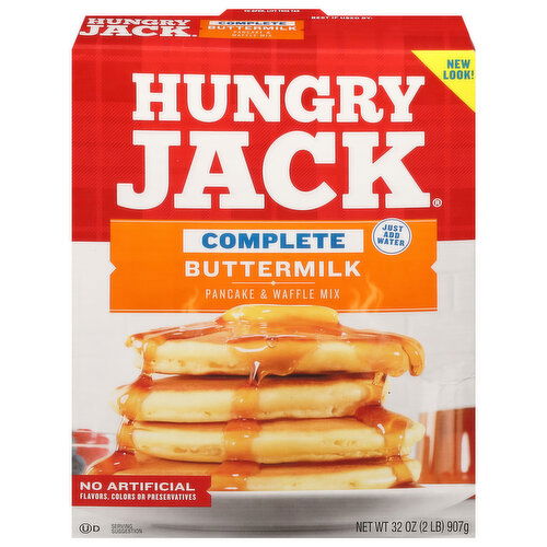 Hungry Jack Pancake & Waffle Mix, Buttermilk, Complete