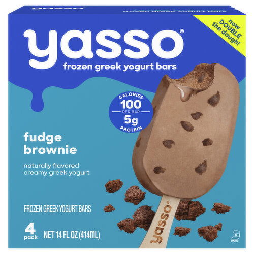 Yasso Frozen Greek Fudge Brownie Yogurt Bars