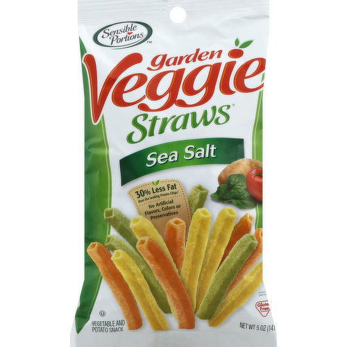 Sensible Portions Garden Veggie Straws, Sea Salt