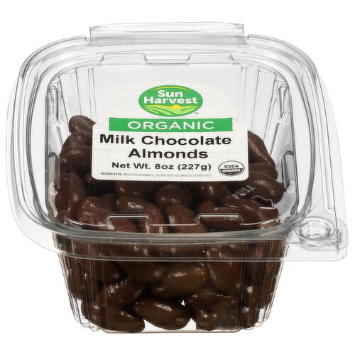 Sun Harvest Organic Milk Chocolate Almonds