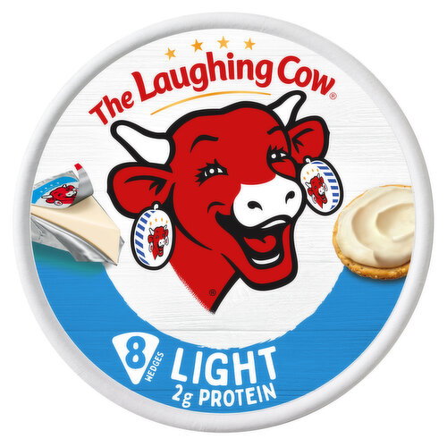 The Laughing Cow Creamy Light Spreadable Cheese Wedges, 5.4 oz Image 1 of 7