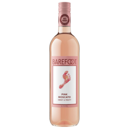 Barefoot Pink Moscato California Rose Wine Image 1 of 7