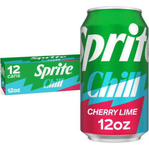 Sprite ® Chill Cherry Lime Natural Flavor Soda Soft Drink Cans