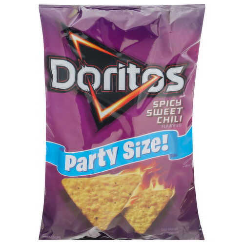 Doritos Tortilla Chips, Spicy Sweet Chili Flavored, Party Size!