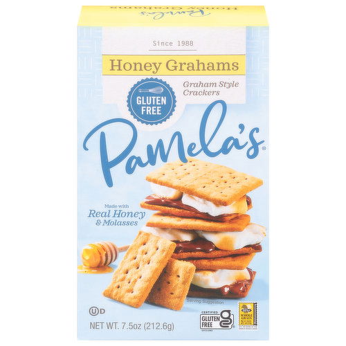 Pamela's Crackers, Graham Style, Honey Grahams