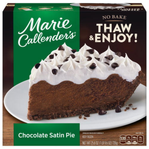 Marie Callender's Chocolate Satin Pie Frozen Dessert