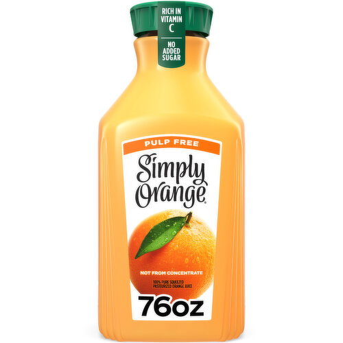 Simply Pulp-Free Orange Juice Bottle