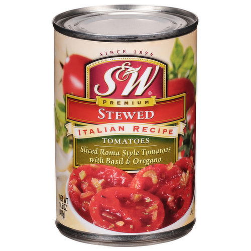 S&W Tomatoes, Stewed, Italian Recipe