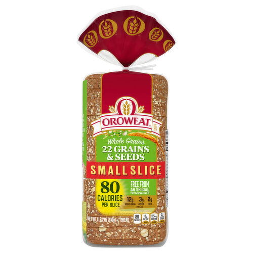 Oroweat Whole Grains 22 Grains & Seeds Small Slice Bread
