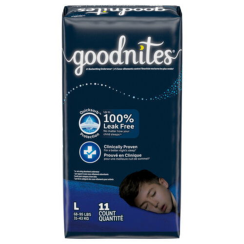 GoodNites Underwear, Boys, Large (68-95 lbs)