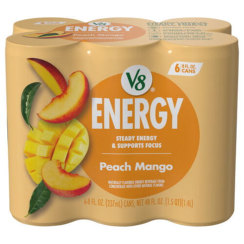 V8 Peach Mango Energy Beverage