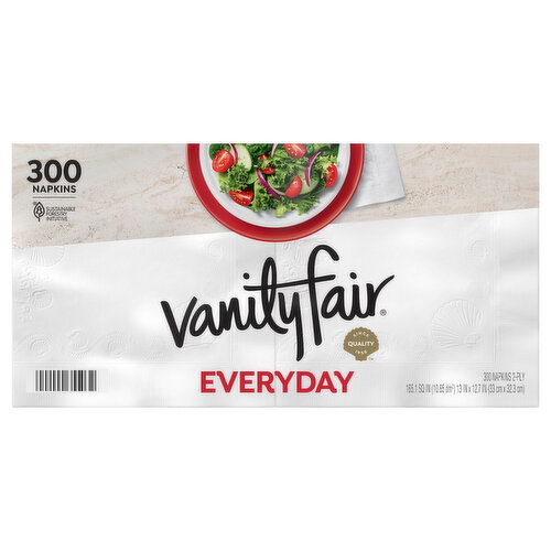 vanity fair everyday napkins ,2-Ply 