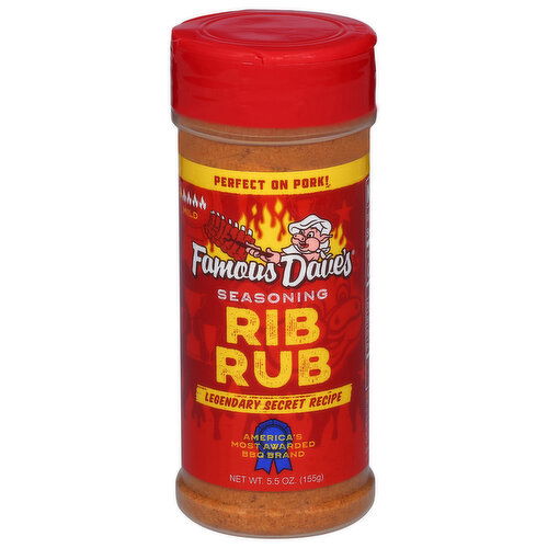 Famous Dave's Seasoning, Rib Rub, Mild