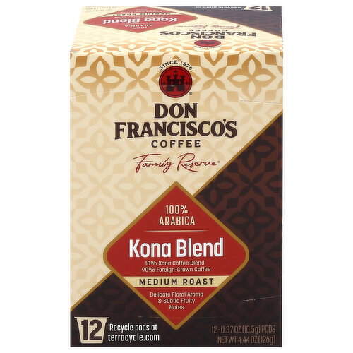 Don Francisco's Pods Medium Roast Kona Blend Coffee