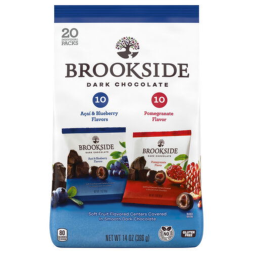 Brookside Acai & Blueberry Flavors/Pomegranate Flavor Dark Chocolate