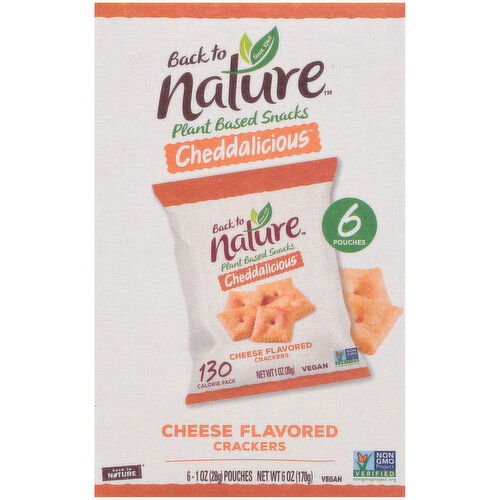 Back To Nature Cheddalicious Cheese Flavored Crackers