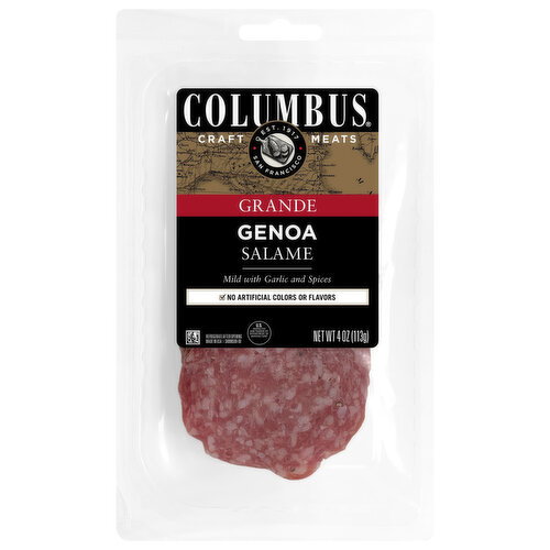 Columbus Grande Genoa Salame Sliced Image 1 of 8