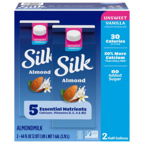 Silk Unsweet Vanilla Almondmilk