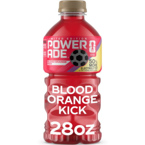 Powerade Blood Orange Kick Sports Drink Bottle Image 1 of 11