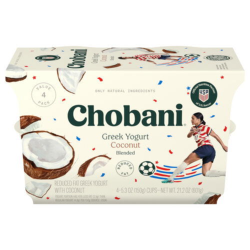 Chobani Reduced Fat Greek Blended Coconut Yogurt Value Pack