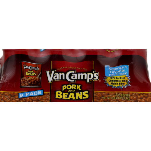 Van Camps Pork and Beans, 8 Pack