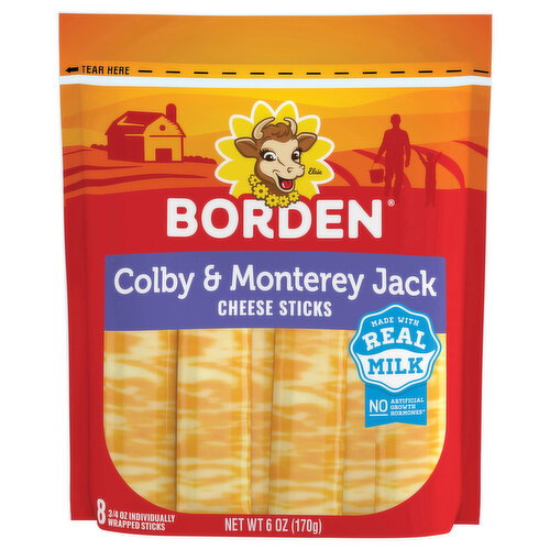 Borden Colby & Monterey Jack Cheese Sticks Image 1 of 4