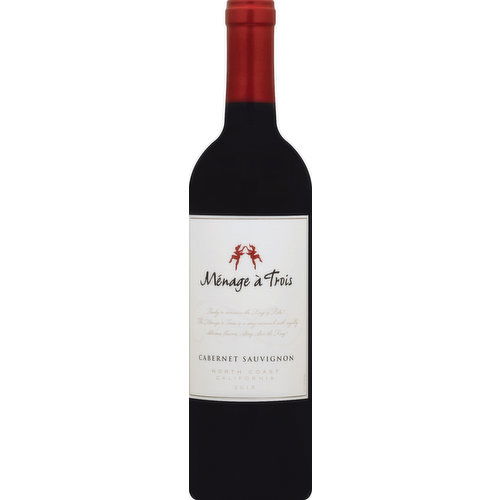 Menage a trois Cabernet Sauvignon, North Coast California, 2015