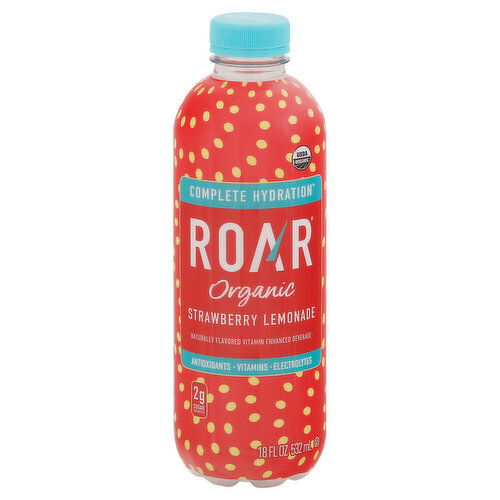 Roar Strawberry Lemonade, Organic