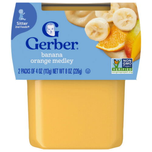 Gerber Sitter 2nd Foods Banana Orange Medley
