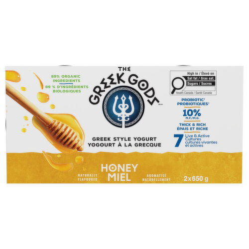 The Greek Gods Greek Style Honey Miel Yogurt Image 1 of 3