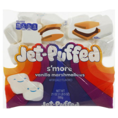 Jet-Puffed Marshmallows, Vanilla, S'More