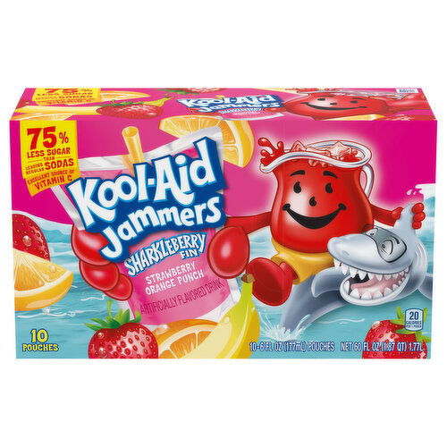 Kool-Aid Sharkleberry Fin Strawberry Orange Punch Drink
