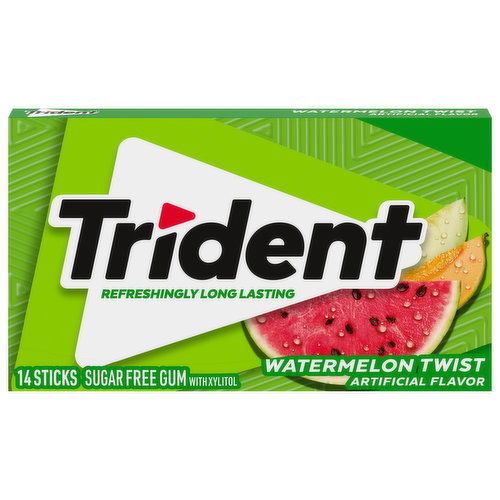 Trident Gum, Sugar Free, Watermelon Twist