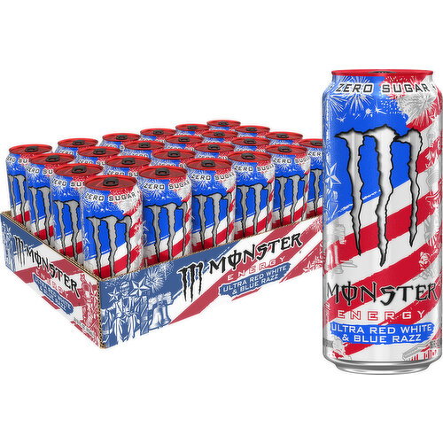 Monster Energy Ultra Monster Energy Ultra Red White & Blue Razz Case