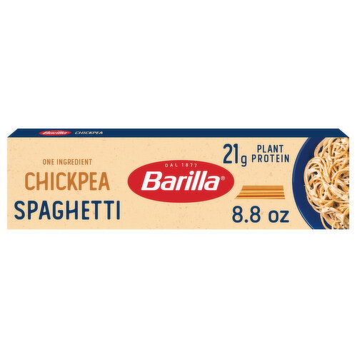 Barilla Chickpea Spaghetti Pasta - Vegan, Gluten Free, Non GMO & Kosher - High Protein Pasta Made with Plant Based Protein