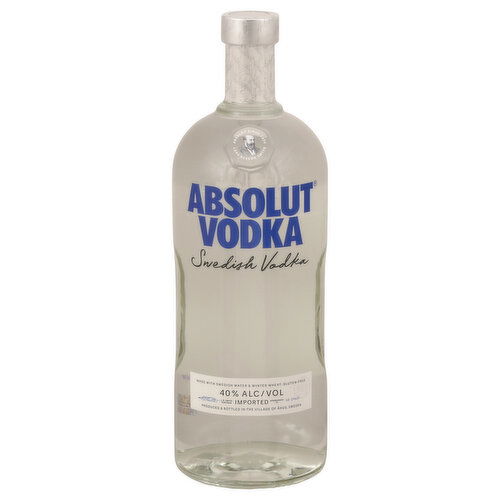 Absolut Vodka, Swedish, Imported