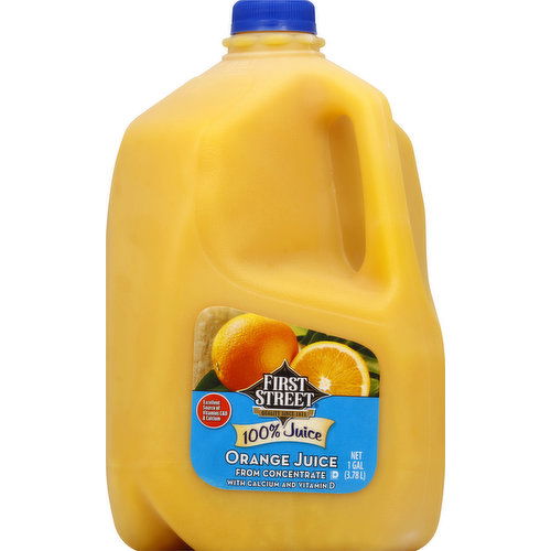 First Street 100% juice, Orange