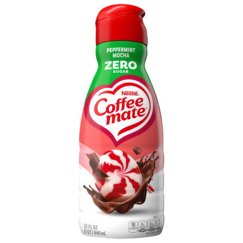 Coffee-Mate Zero Sugar Non-Dairy Peppermint Mocha Creamer Image 1 of 6