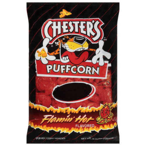 Chester's Puffcorn, Flamin' Hot Flavored