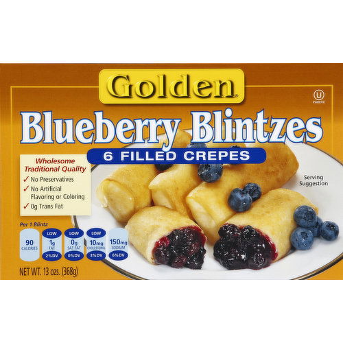 Golden Blintzes, Blueberry