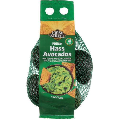 First Street Avocados, Hass, Fresh