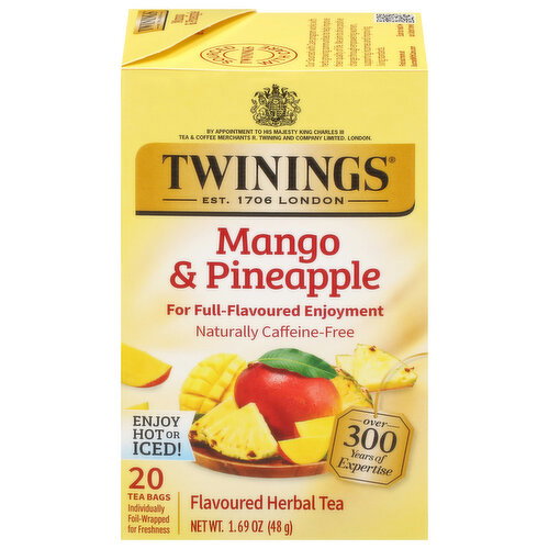 Twinings Tea Bags Mango & Pineapple Herbal Tea