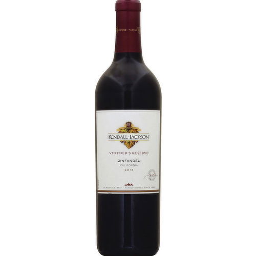 Kendall-Jackson Zinfandel, Jackson Estate, California, 2014