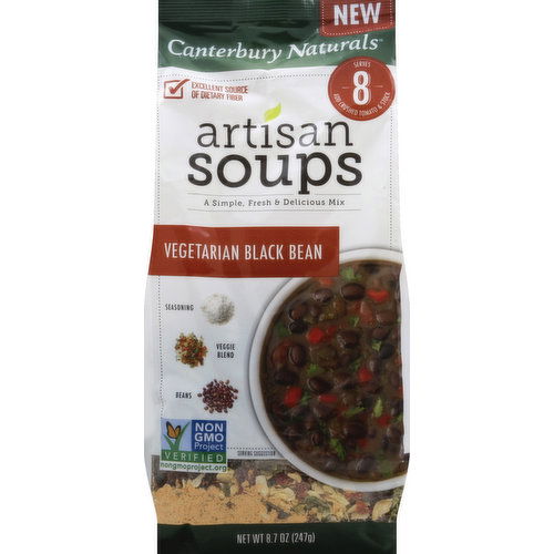 Canterbury Naturals Artisan Soups, Vegetarian Black Bean