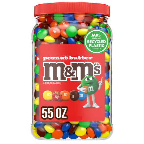 M&M'S Peanut Butter Milk Chocolate Candy Bulk Jar Image 1 of 10
