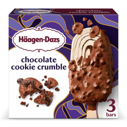 Haagen-Dazs Ice Cream Bars, Chocolate Cookie Crumble Image 1 of 11