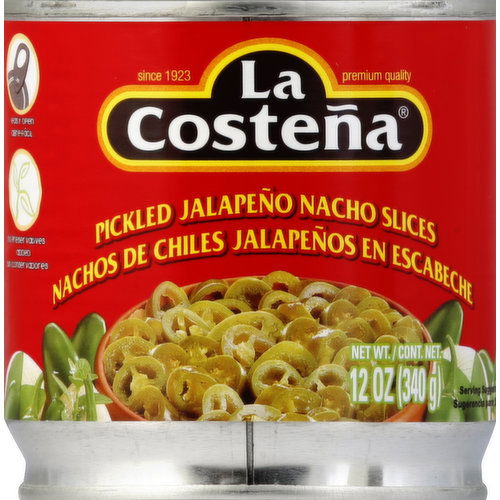 La Costena Jalapeno Nacho Slices, Pickled