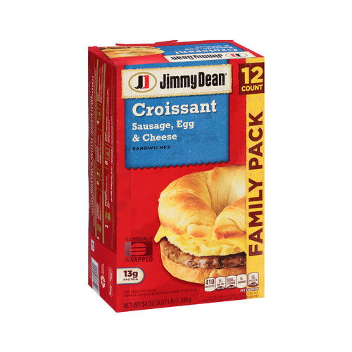 Jimmy Dean Sausage Egg Cheese Croissant 54 oz