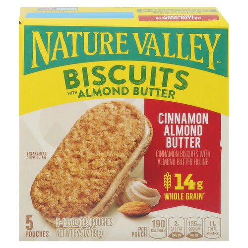 Nature Valley Biscuits, with Almond Butter, Cinnamon Almond Butter